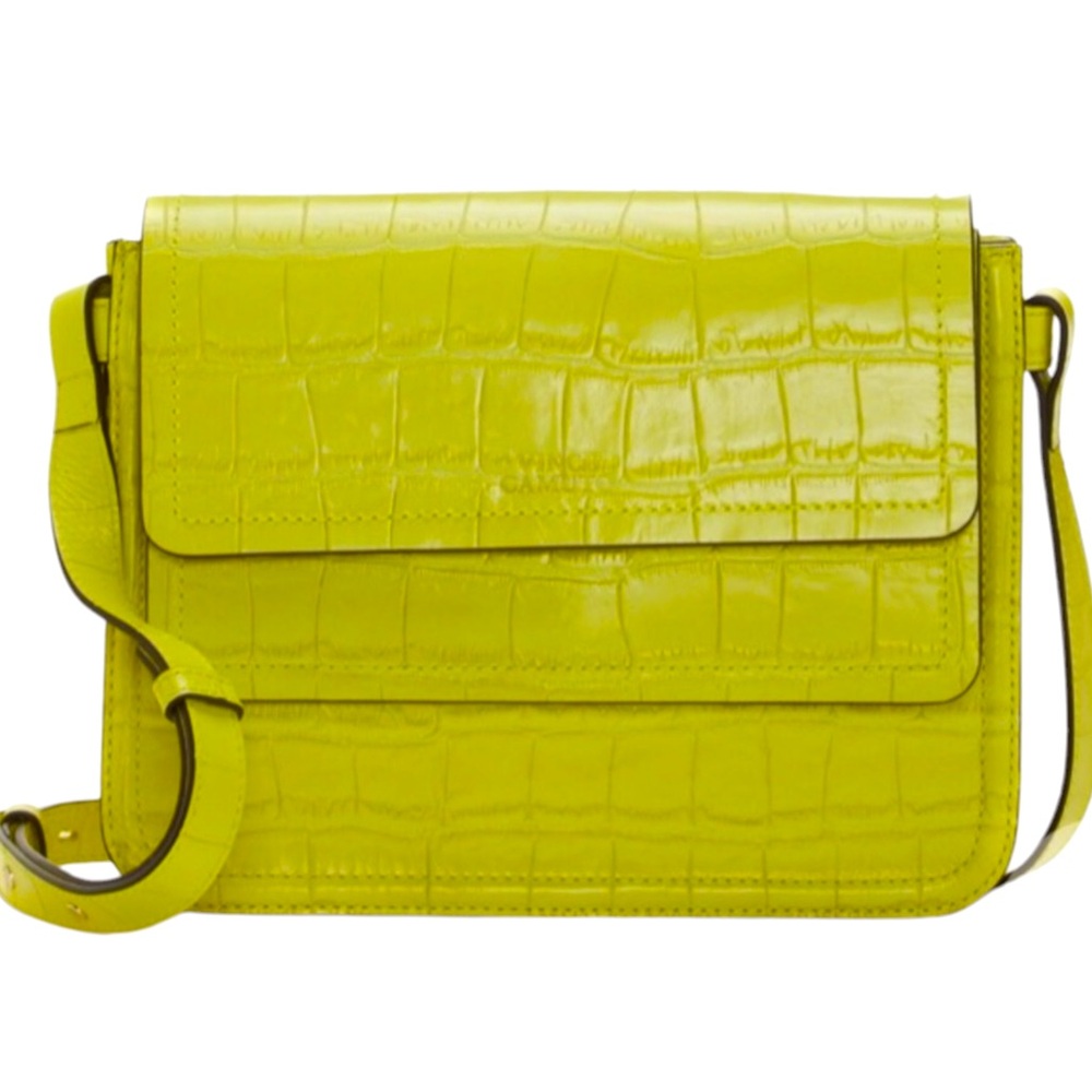 Vince Camuto Key Lime Leather Croc